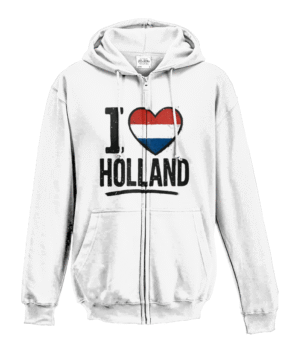 I Love Holland Zip Vest Hoodie