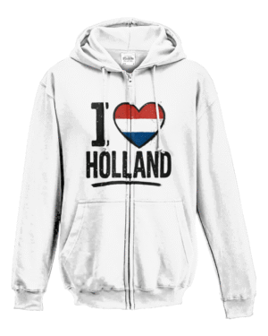 I Love Holland Zip Vest Hoodie