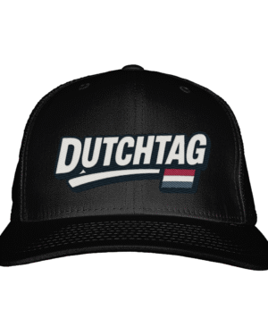 DUTCHTAG Cap – Zwarte Streetwear Snapback Met Nederlandse Vlag
