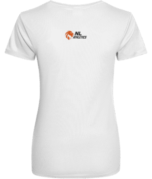 NL Athletics Dames Sportshirt – Zwart Oranje Logo