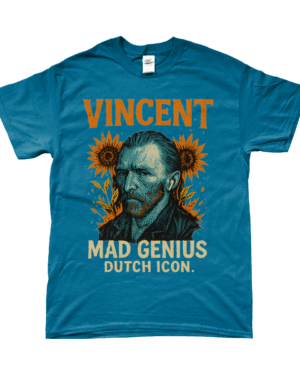 Vincent van Gogh T-Shirt – Mad Genius Dutch Icon | In Meerdere Kleuren Verkrijgbaar