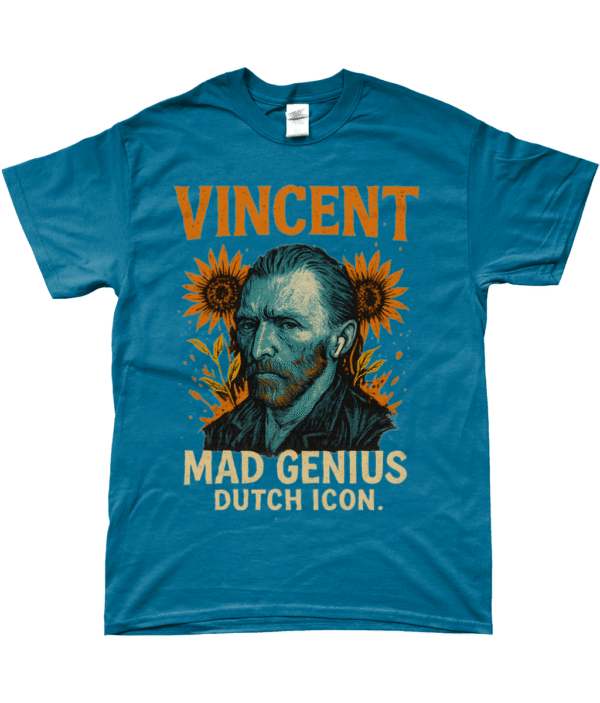Vincent van Gogh T-Shirt – Mad Genius Dutch Icon | In Meerdere Kleuren Verkrijgbaar