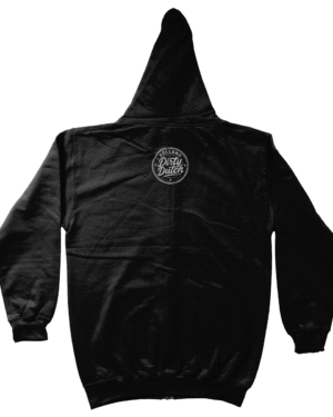 Dirty Dutch Zip Hoodie – Zwarte Hoodie