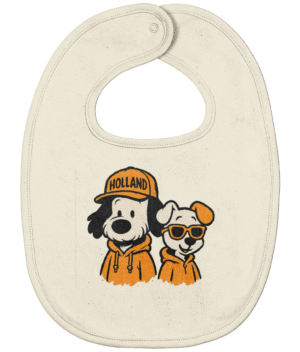 Woezel & Pip Slabber – Holland Baby Slab Met Oranje Supportersprint