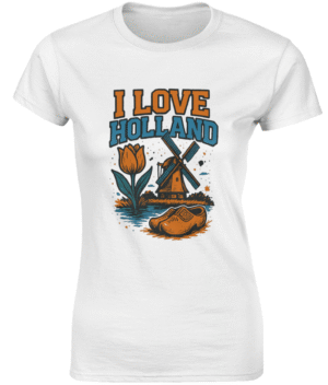I Love Holland Dames Shirt - Womens Printed Shirts